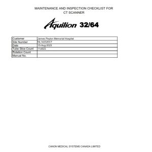 TEMPE Canon (Toshiba) CT Aquilion Prism Canon (Toshiba) CT Aquilion Prism