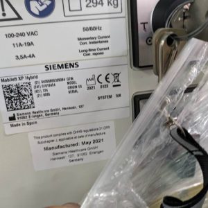 Siemens Mobile X-Ray MOBILETT XP Hybrid