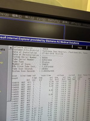 Siemens Sensation 64 CT Scan