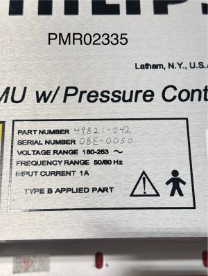 Philips RMMU w/pressure control MRI