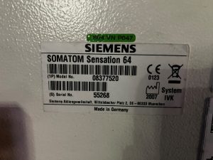 Siemens Sensation 64 CT Scan