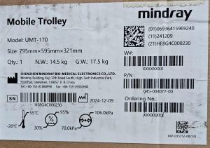Mindray Z60 With Trolley and one probe New Equipment