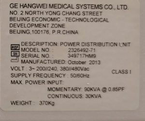 GE Optima 520 16 Slice CT Scan