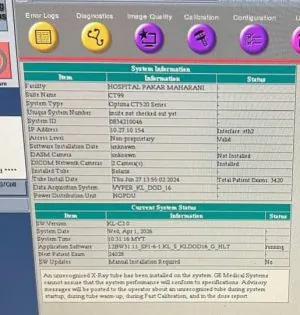 GE Optima 520 16 Slice CT Scan