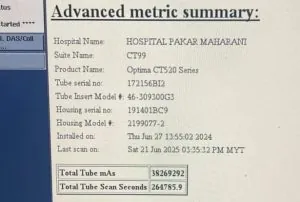 GE Optima 520 16 Slice CT Scan