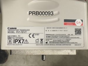 Canon PVT-781VT Endocavitary Probe Probe