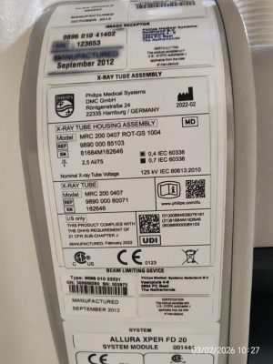 Philips Allura Xper FD20 C Angio - C Arm