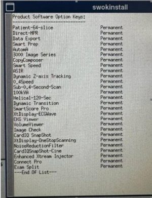 GE Optima 660 CT Scan