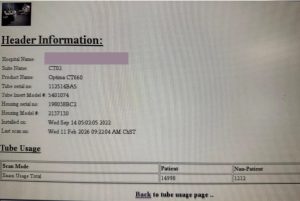 GE Optima 660 CT Scan