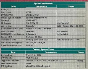 GE Optima 660 CT Scan