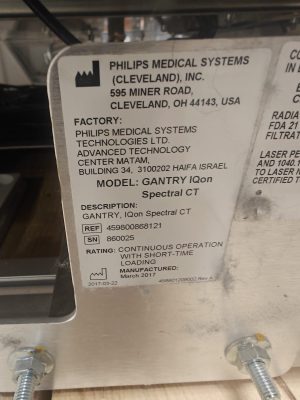 PHILIPS IQon Spectral CT CT Scan