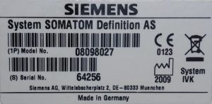 Siemens Definition AS 128 CT Scan