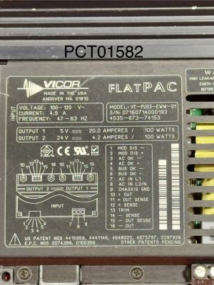 PHILIPS CT VICOR POWER SUPPLY 120 VAC DUAL OUTPUT CT Scan