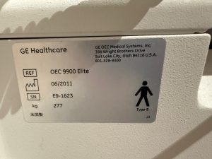 GE OEC 9900 Elite Angio - C Arm