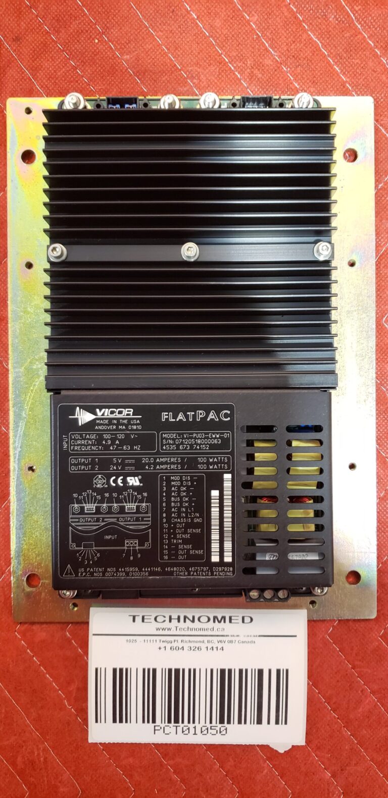 VICOR Power Supply 5/24 V VICOR Power Supply 5/24 V CT Scan