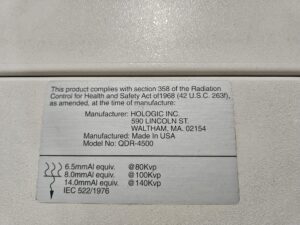 BMD Hologic QDR-4500 BMD QDR-4500 Bone Densitometer