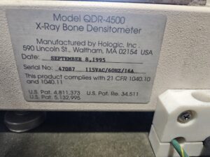 BMD Hologic QDR-4500 BMD QDR-4500 Bone Densitometer