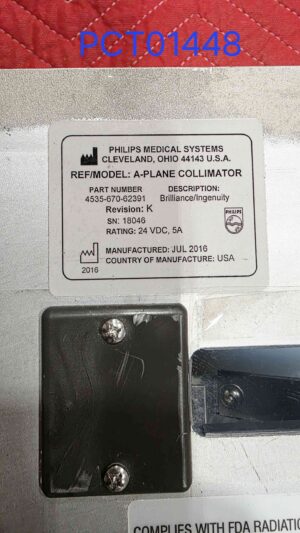 Philips A-PLANE Collimator Philips A-PLANE Collimator CT Scan