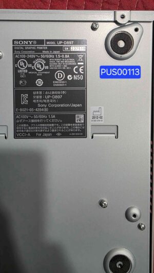 Sony Digital Graphic Printer UP-D897 Sony Digital Graphic Printer UP-D897 Ultrasound