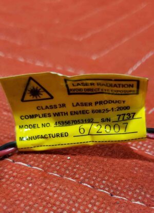 (1)Philips Class 3R Laser 75 Degree Fan Angle (1)Philips Class 3R Laser 75 Degree Fan Angle CT Scan