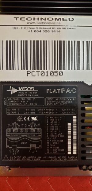 VICOR Power Supply 5/24 V VICOR Power Supply 5/24 V CT Scan