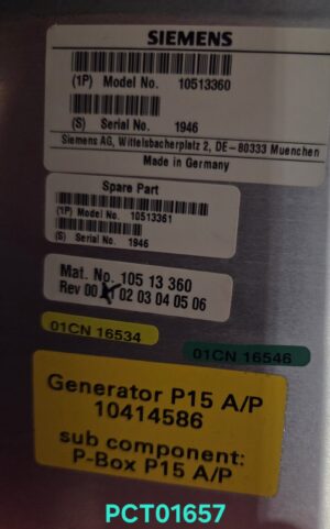 Siemens Symbia T2 P-BOX P15 Assy Siemens Symbia T2 P-BOX P15 Assy CT Scan