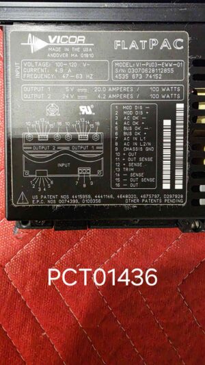 Vicor Dual Output Power Supply Vicor Dual Output Power Supply CT Scan