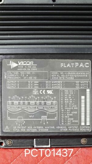 Vicor Triple Power Supply Vicor Triple Power Supply CT Scan