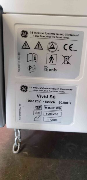 GE Vivid S6 GE Vivid S6 Ultrasound