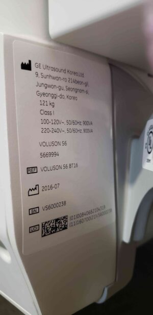 GE Ultrasound VOLUSON S6-BT16 GE VOLUSON S6-BT16 Ultrasound