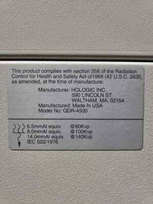BMD Hologic QDR-4500 BMD QDR-4500 Bone Densitometer