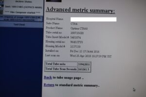 GE Optima 660 CT Scan