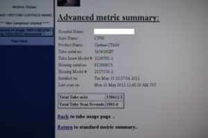 GE Optima 660 CT Scan