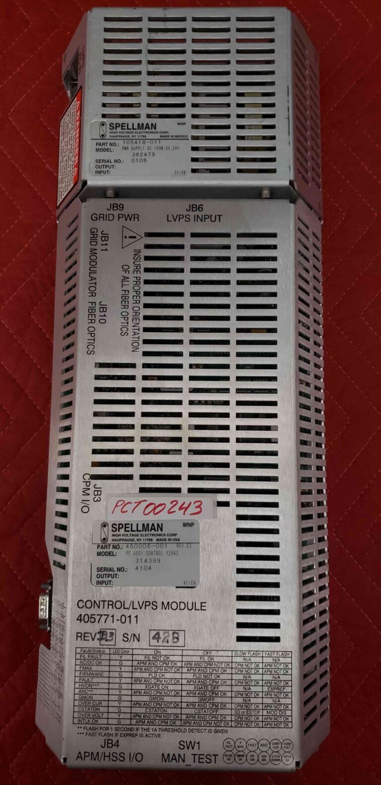 TOSHIBA Control/LVPS Module Assy TOSHIBA Control/LVPS Module Assy CT Scan
