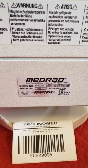 Medrad Spectris Injector SHS 200 Medrad Spectris Injector SHS 200 General