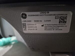 GE Ultrasound Logiq E9 GE Logiq E9 Ultrasound